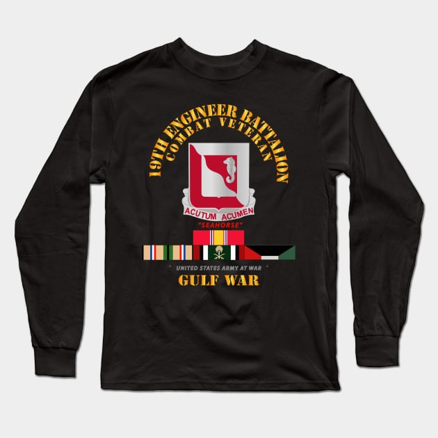 19th Engineer Battalion - Gulf War w SVC Long Sleeve T-Shirt by twix123844